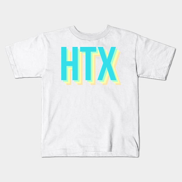 HTX in beachy colors Kids T-Shirt by emilykroll